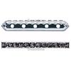 Dreamtime Crystal DC 77730 Rondelle Spacer Bars 5 Hole Mocca/Silver